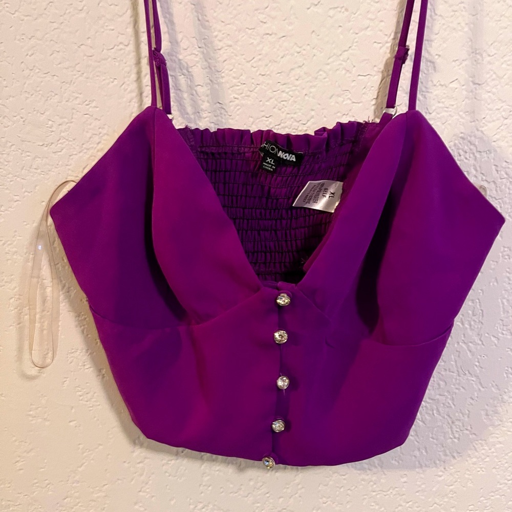 Purple Crop Top